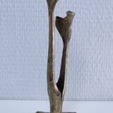 Bronze sculpture with leaf decoration