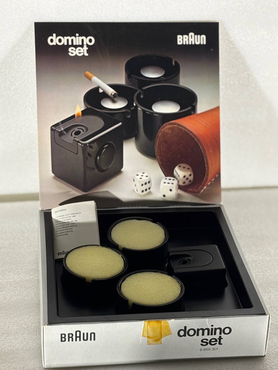 Braun Domino Smoking Set Designer Dieter Rams  Complete with Box