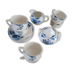 6 Digoin cups and saucers, sugar bowl and milk jug