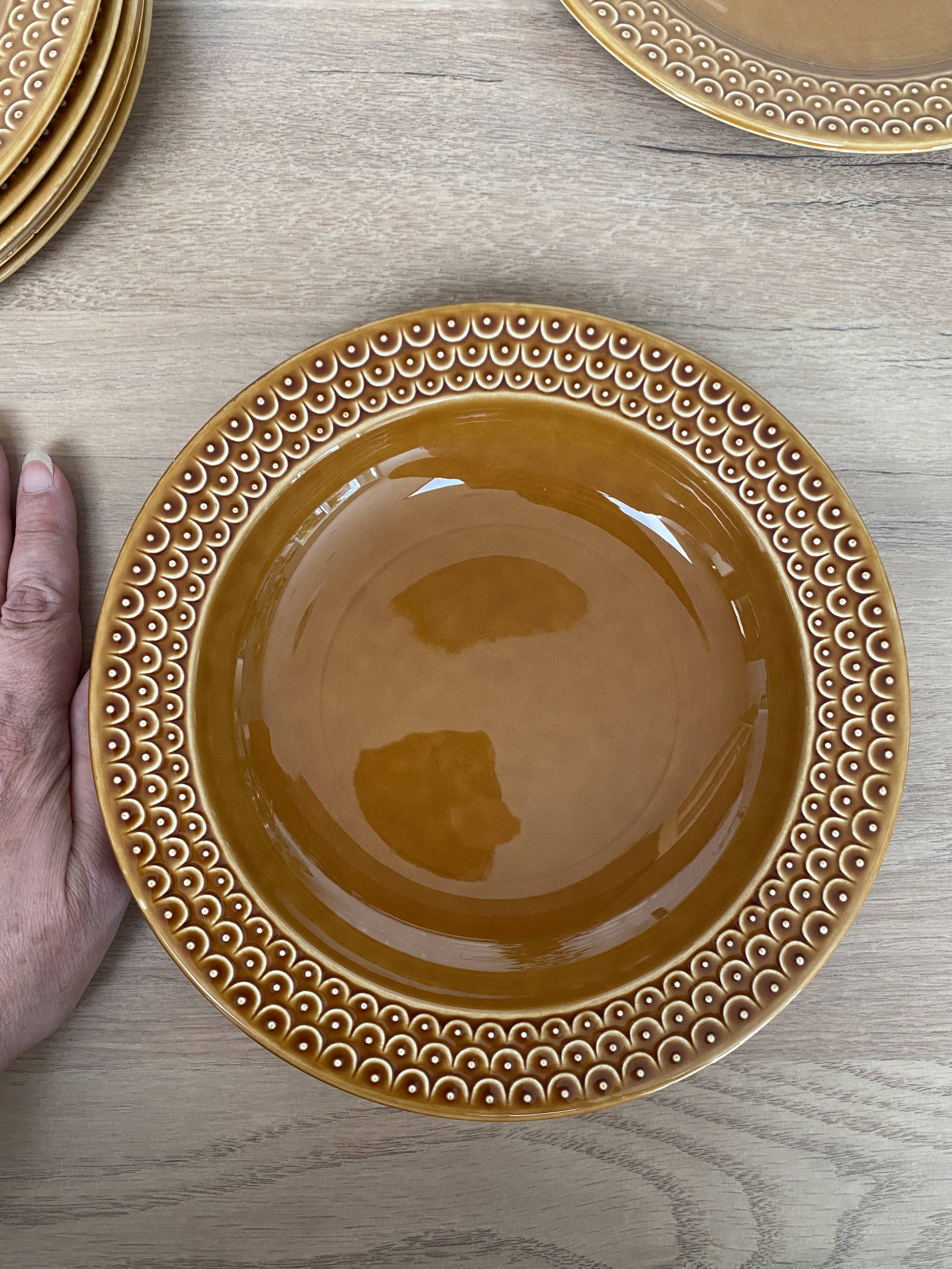 Set of 12 Pagnossin earthenware plates