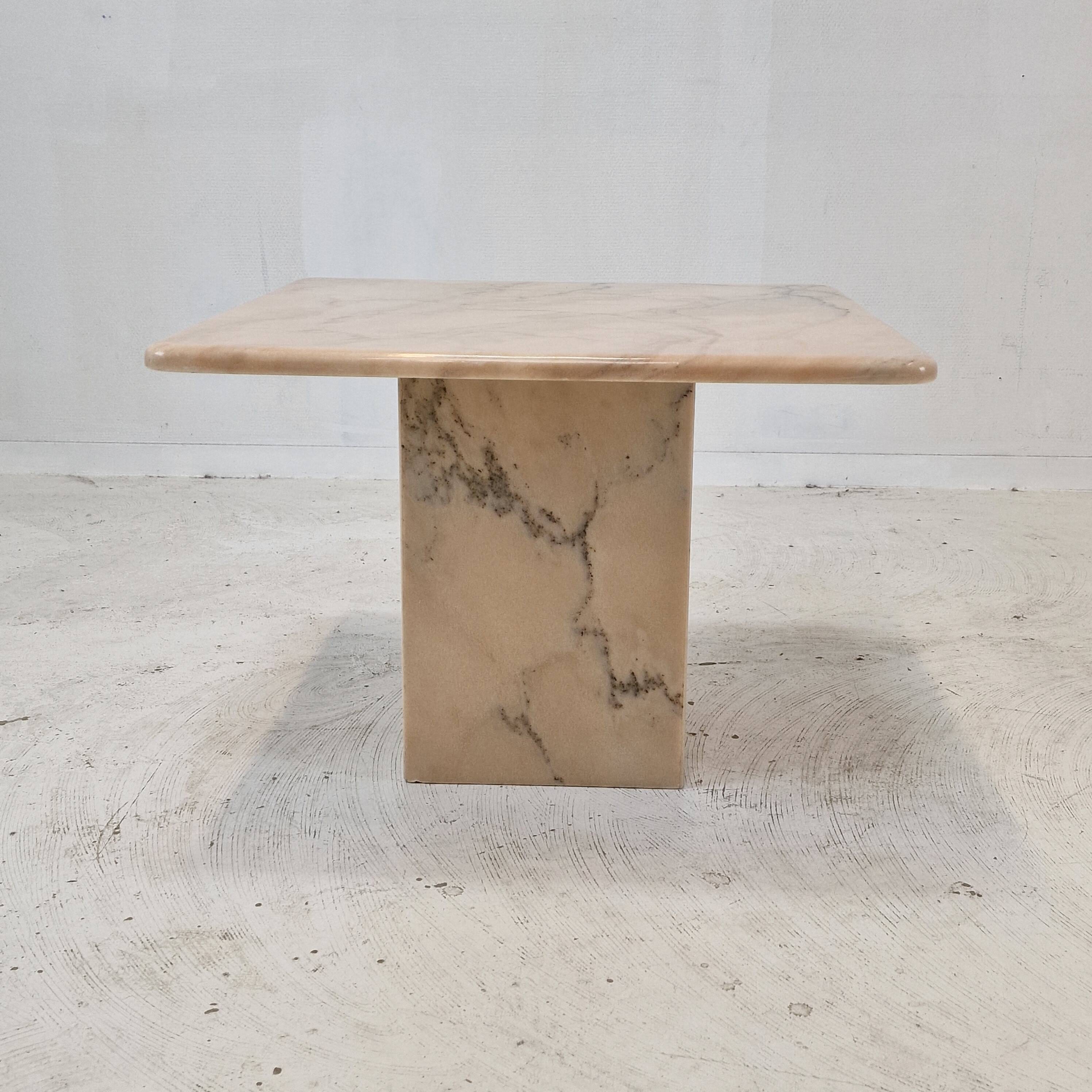 Table basse en marbre, italie, 1980s