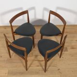 Mid-Century Teak Dining Table and Chairs Set by Hans Olsen for Frem Røjle, Denmark, 1950s, Set of 5