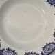Set of 2 hollow plates Digoin Sarreguemines - Capri model - dark blue flowers