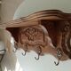 1930s oak wall coat rack