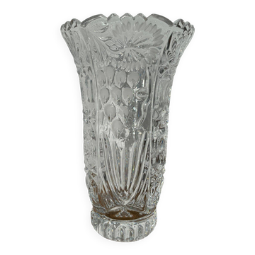 Cut crystal vase