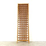 Bamboo room divider or folding screen, 1970s