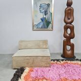Vintage design seating element modular sofa COR trio