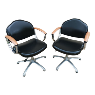 Black office chairs 70s