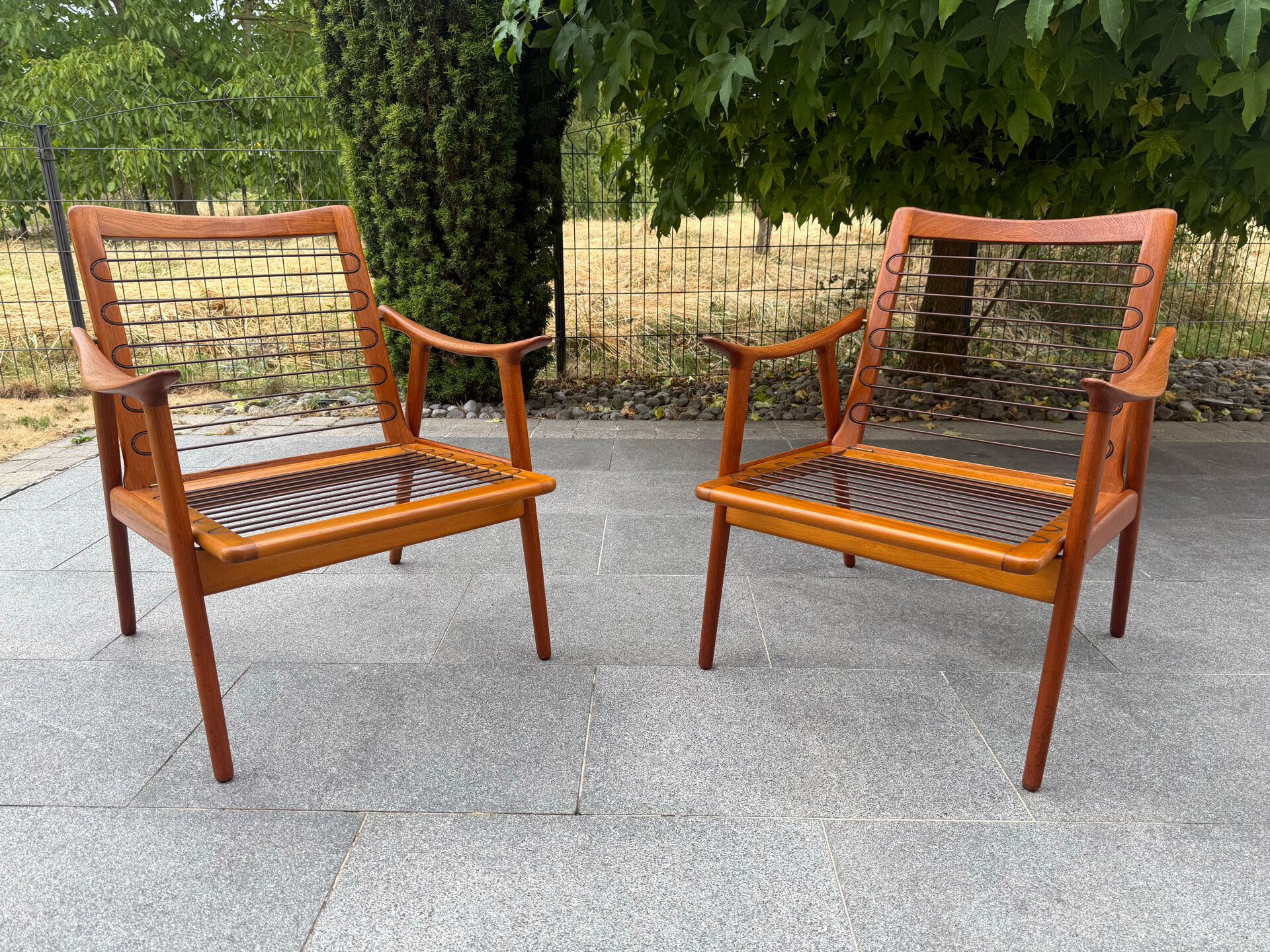 2 Scandinavian armchairs Fredrik Kayser 1960