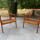 2 Scandinavian armchairs Fredrik Kayser 1960