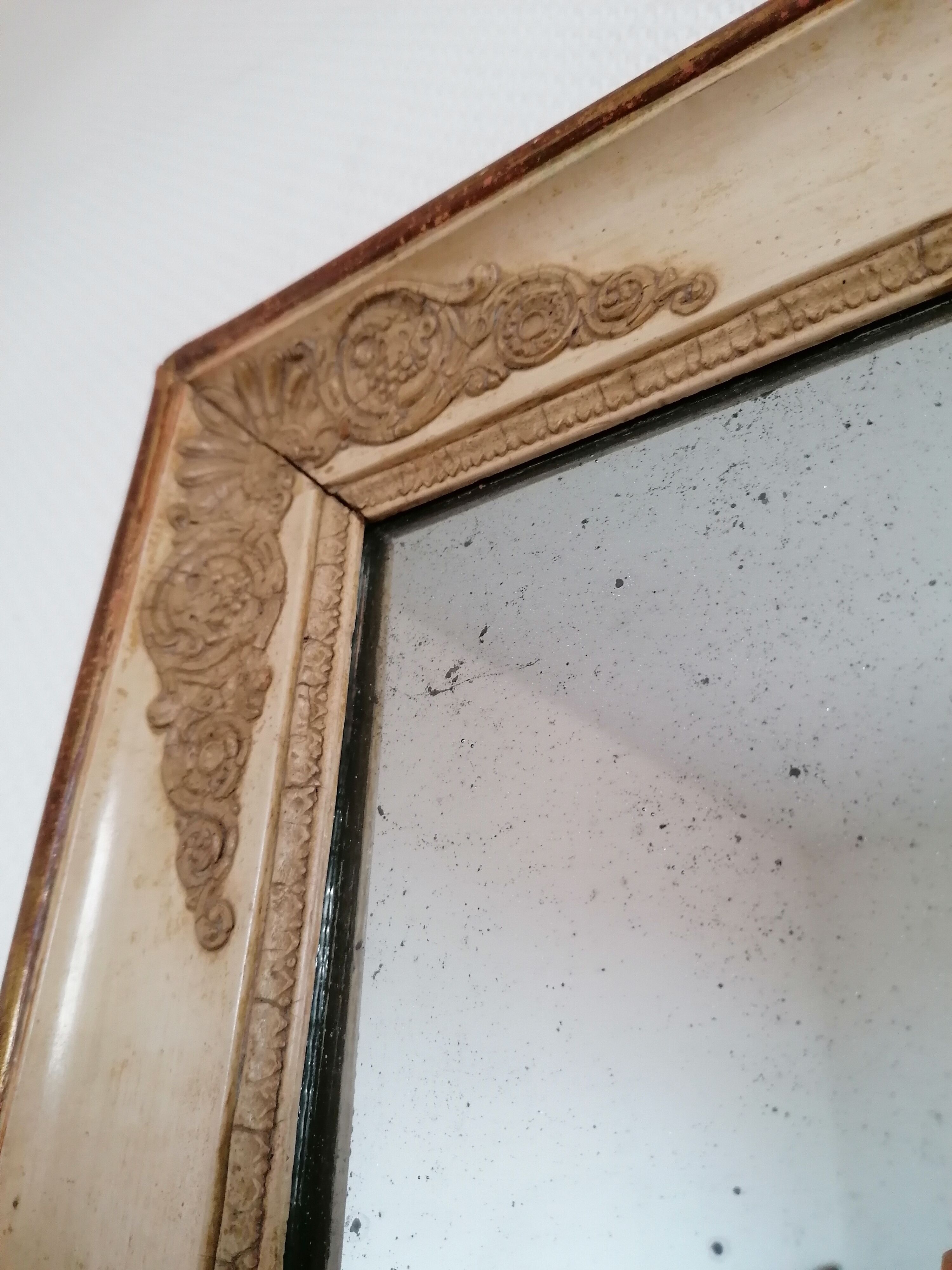 Mirror restoration tin mercury 34x40cm