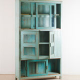Large glass bookcase cabinet
