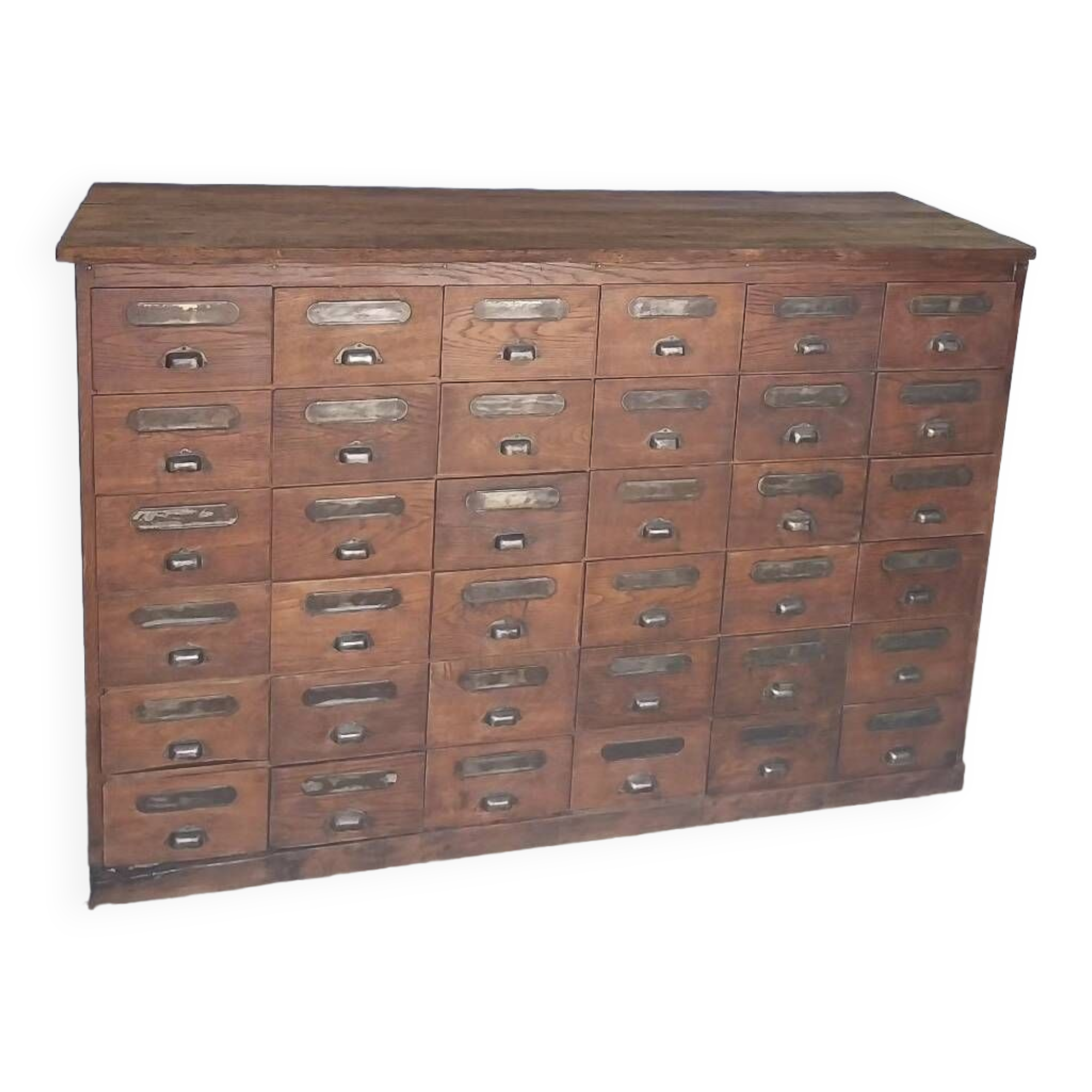 Wooden trade furniture with 36 drawers