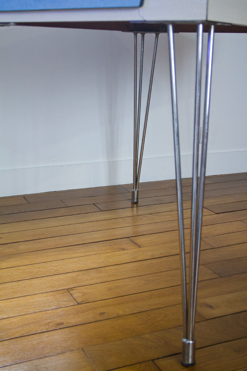 Table formica extensible pieds eiffel