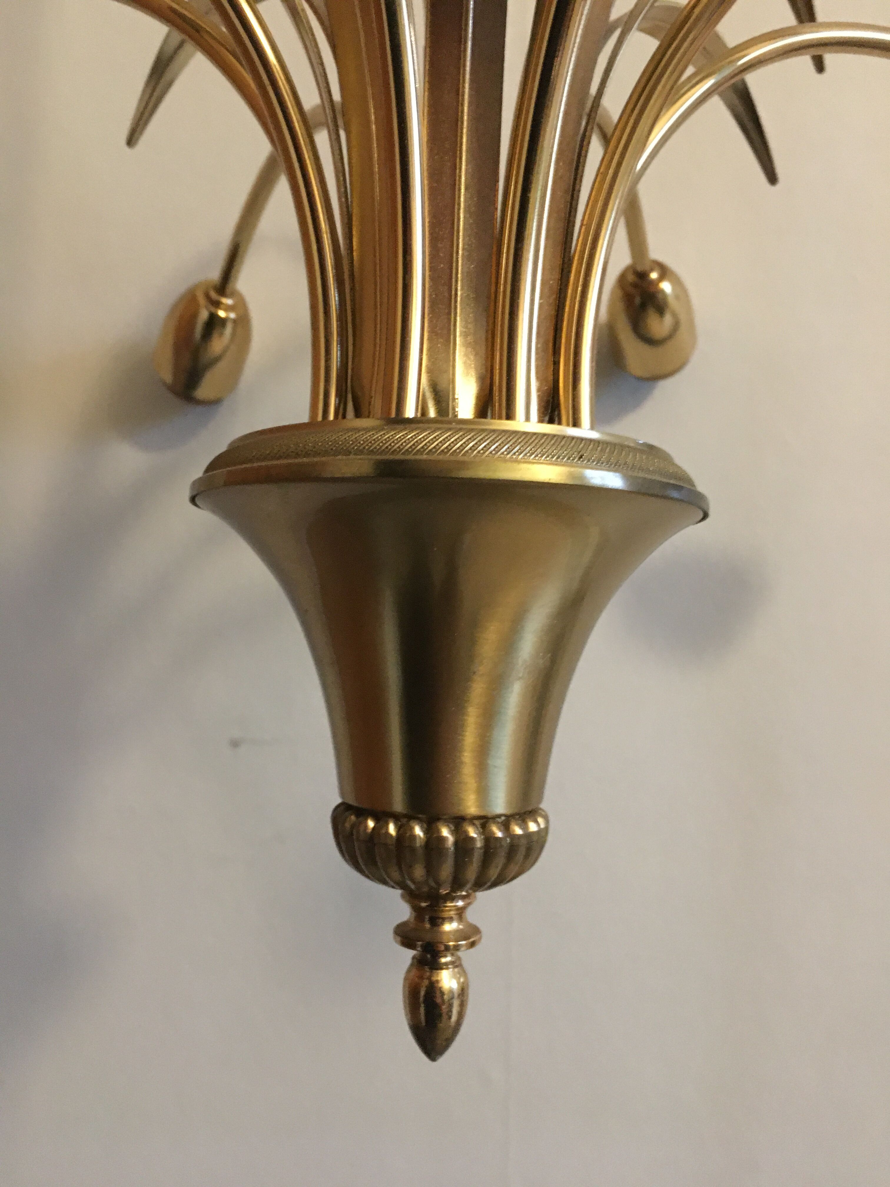 Brass chandelier 1960