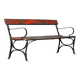 Banc de parc en fer riveté années 1920