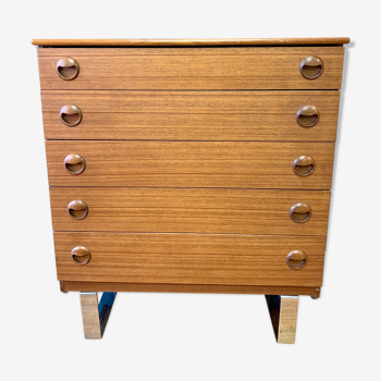 Commode scandinave en teck années 60