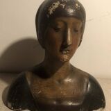 Buste en platre XIXème S. Beatrice d'Aragon d'après Francesco Laurana