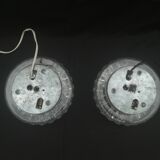 Pair of round ceiling lights