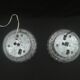Pair of round ceiling lights