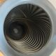 Vase  art déco en verre gris Anchor Hocking