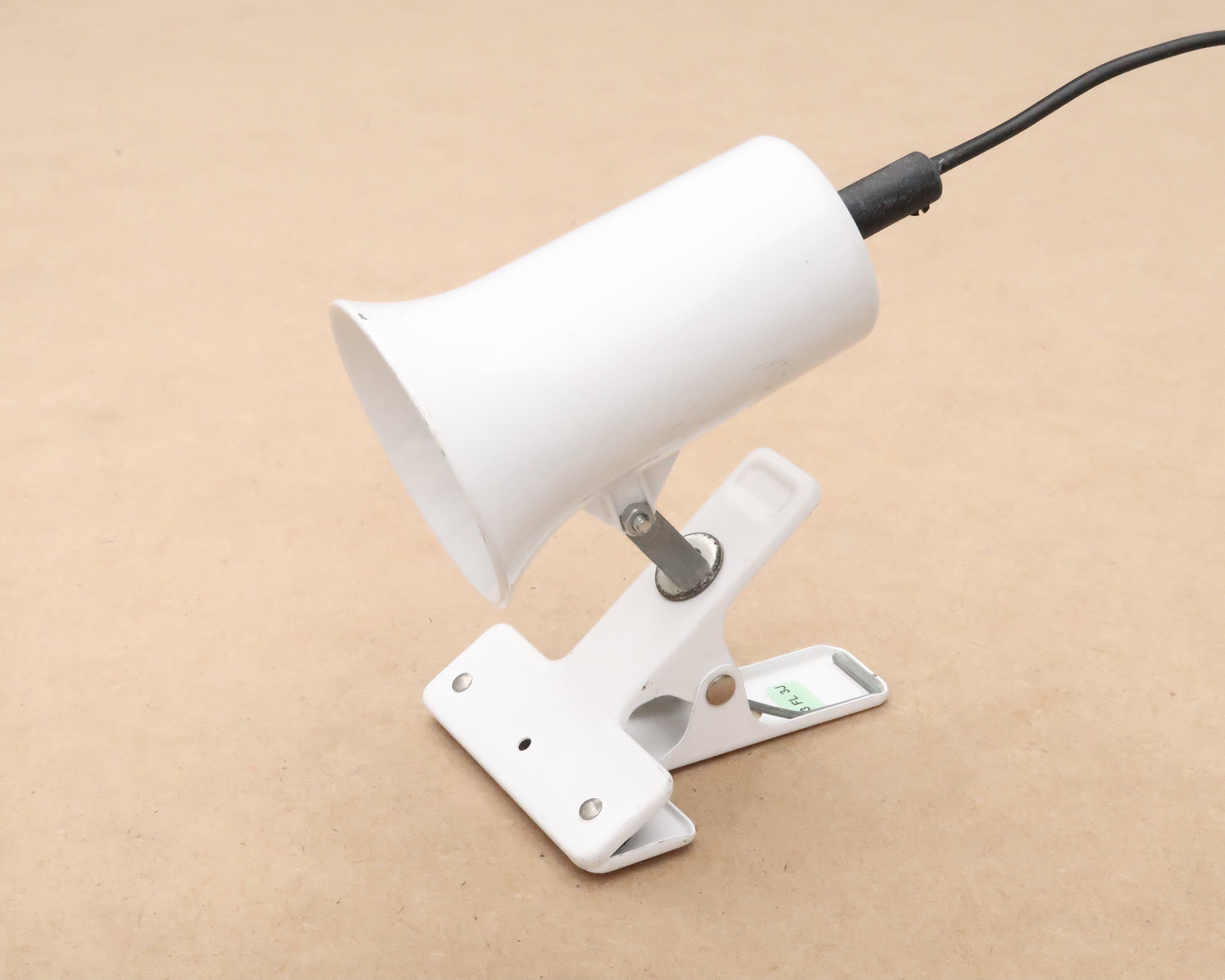 Lita white clamp-on spotlight, 1970s