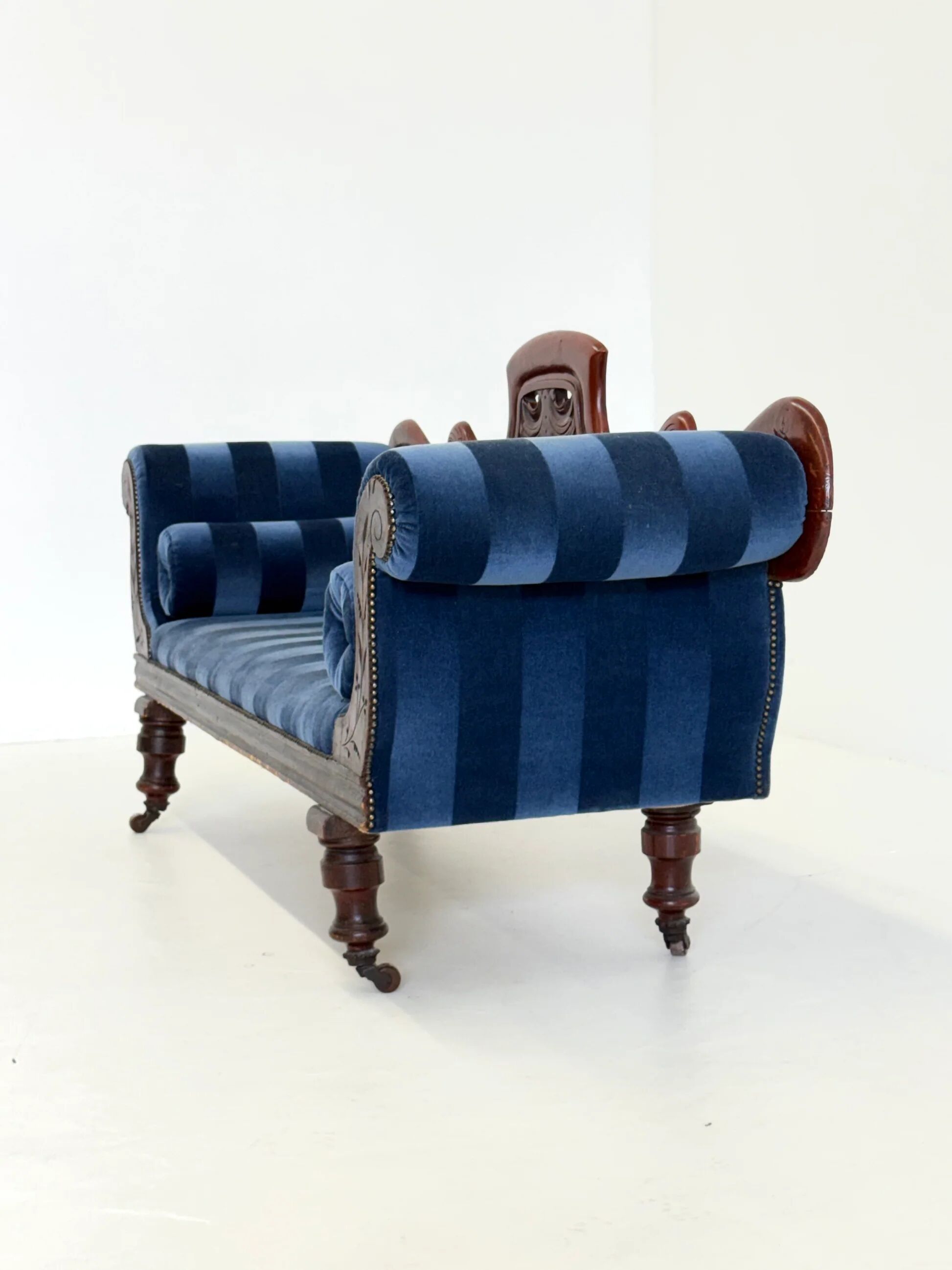 Antique Victorian chaise longue / méridienne