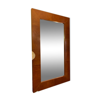 Edimburgo leather mirror - desiner tuscany marina - baxter