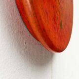 Mid-century modern Danish studio pottery, orange wall coat rack by Signe Boesen Northroup, 1960s.