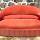 Toad sofa in pink velvet