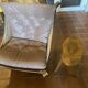 Danish leather and wood armchair Thams Kvalitet