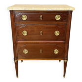 Louis XVI commode in mahogany stamped Mailfert