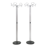 Minimalist Plated Metal Coat Rack by Valenti, Italy