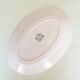 Oval plate model Anemone Iron Earth Saint Amand