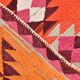 3x11 Pink Brown Vintage Kilim Runner Rug, 104x328Cm