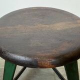 Dark Green Industrial Workshop Stool from Drupol, 1960s