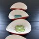 Service de 5 coupelles décor légumes