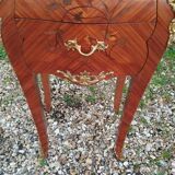 Pair of Louis XV style bedside tables with marble top