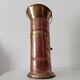 Old umbrella stand in copper, brass and porcelain