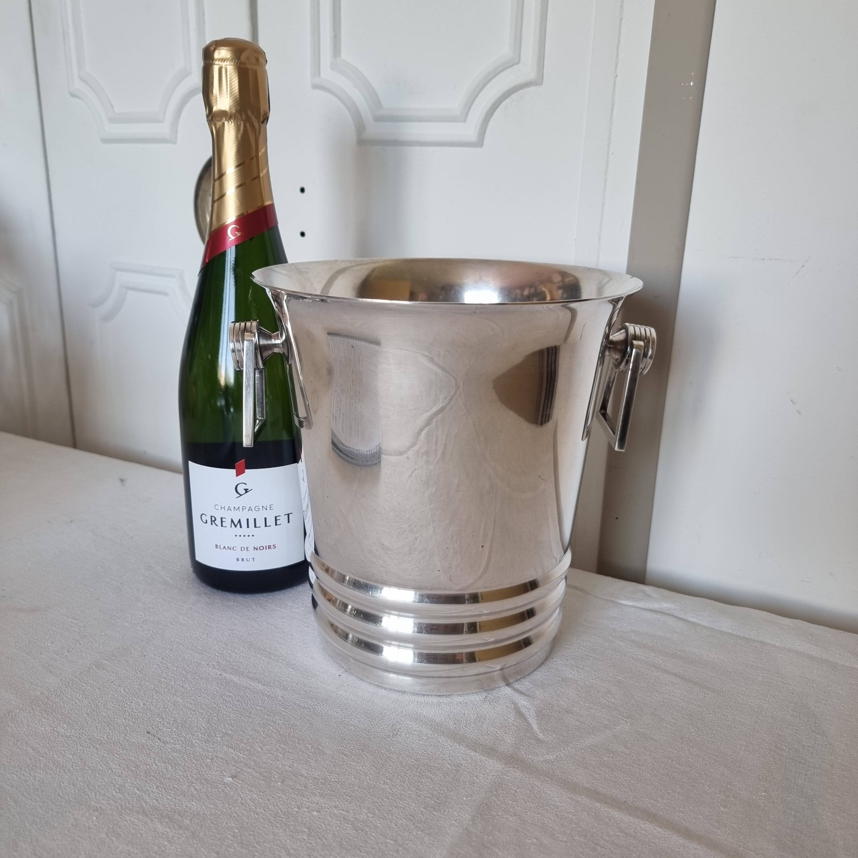 Art Deco silver-plated champagne bucket from Argit Paris, 19th century