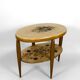 Art Deco gueridon with painted and gilded floral decoration, France – Circa 1920