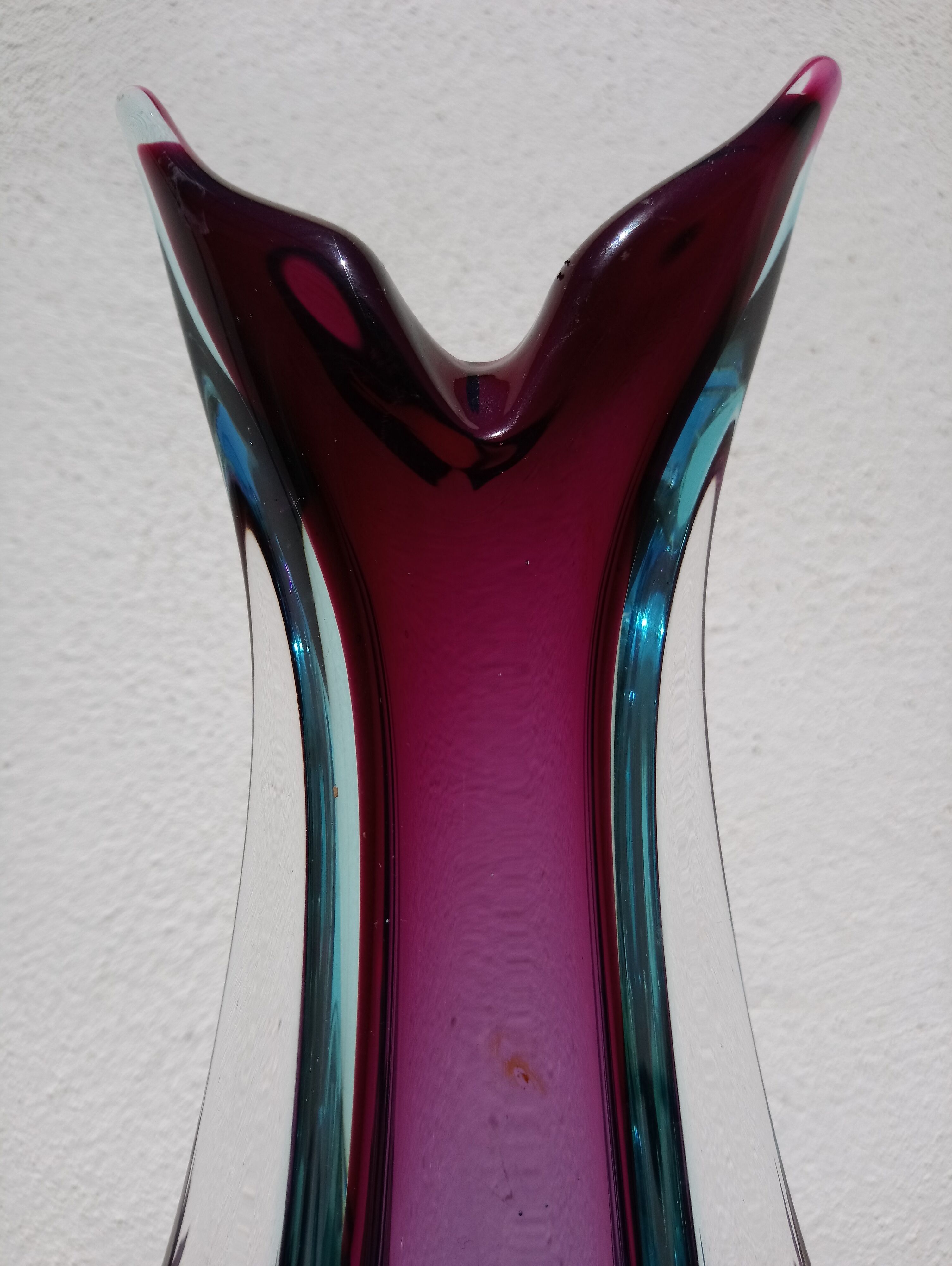 1960s Murano glass vase