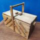 Sewing box worker wood seamstress
