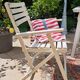 Salon de jardin bois blanc vintage