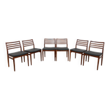 Mid Century Rosewood Dining Chairs by Erling Torvits for Sorø Stolefabrikta, Danmark,  1960s, Set of
