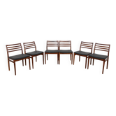 Mid Century Rosewood Dining Chairs by Erling Torvits for Sorø Stolefabrikta, Danmark,  1960s, Set of