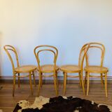 Set of 4 N14 chairs from ZPM Radomsko