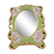 Porcelain mirror with cherub decorations circa 1900