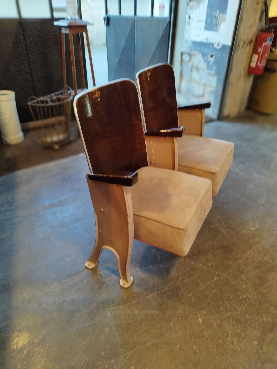 Cinema bench 2 seats 50s