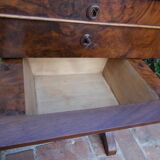 Table d'appoint travailleuse coiffeuse en noyer